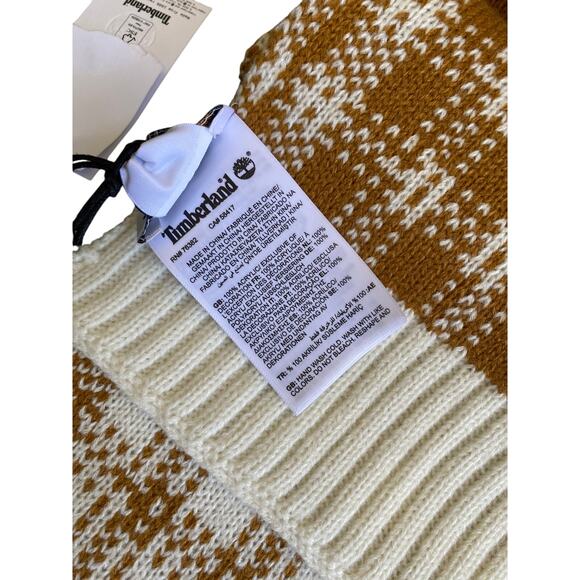 Timberland plaid soft acrylic knit scarf - Picture 7 of 7